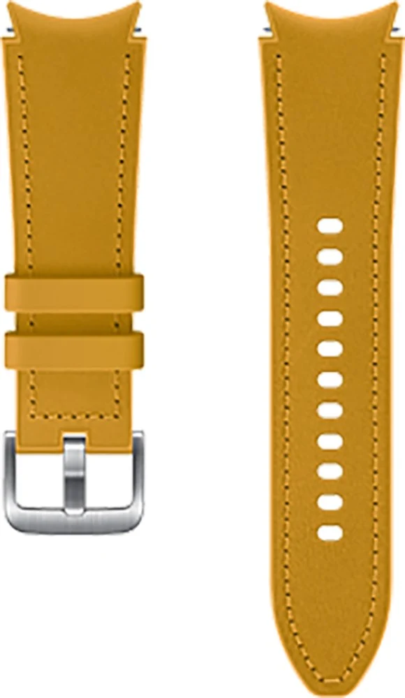 Bracelet SAMSUNG Watch 4/5/6 Cuir 115mm jaune