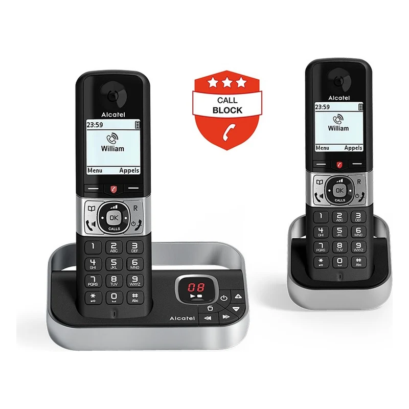 Téléphone sans fil ALCATEL F890 Voice Duo Noir