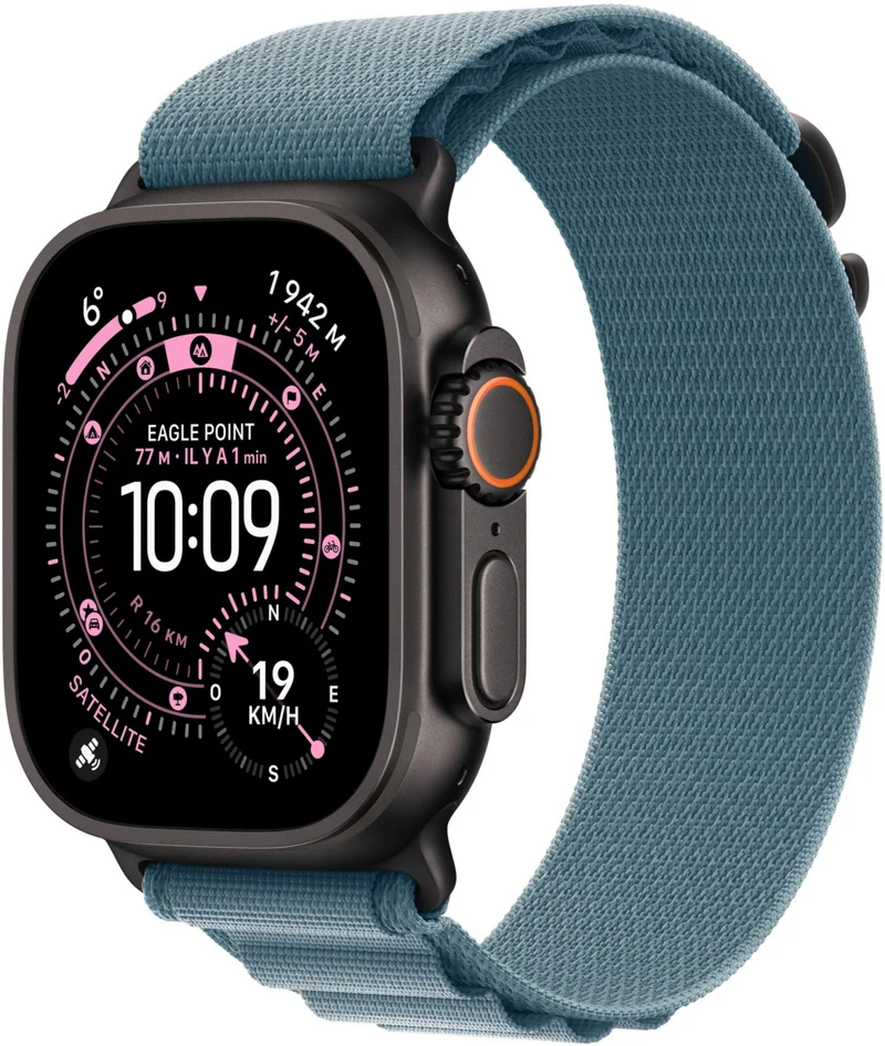 Bracelet APPLE 49 mm - Large Boucle Alpine bleu clair