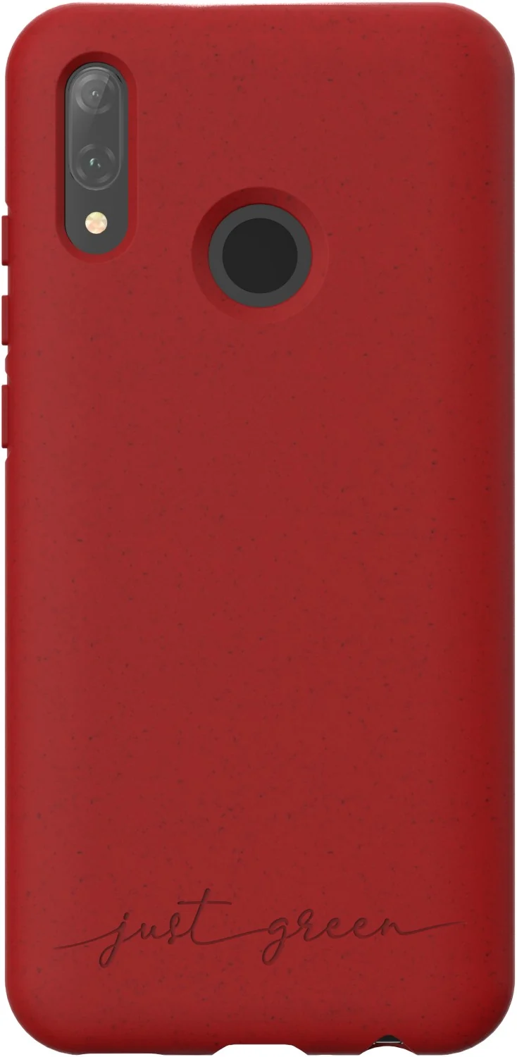 Coque JUST GREEN Huawei P Smart 2019 Bio rouge