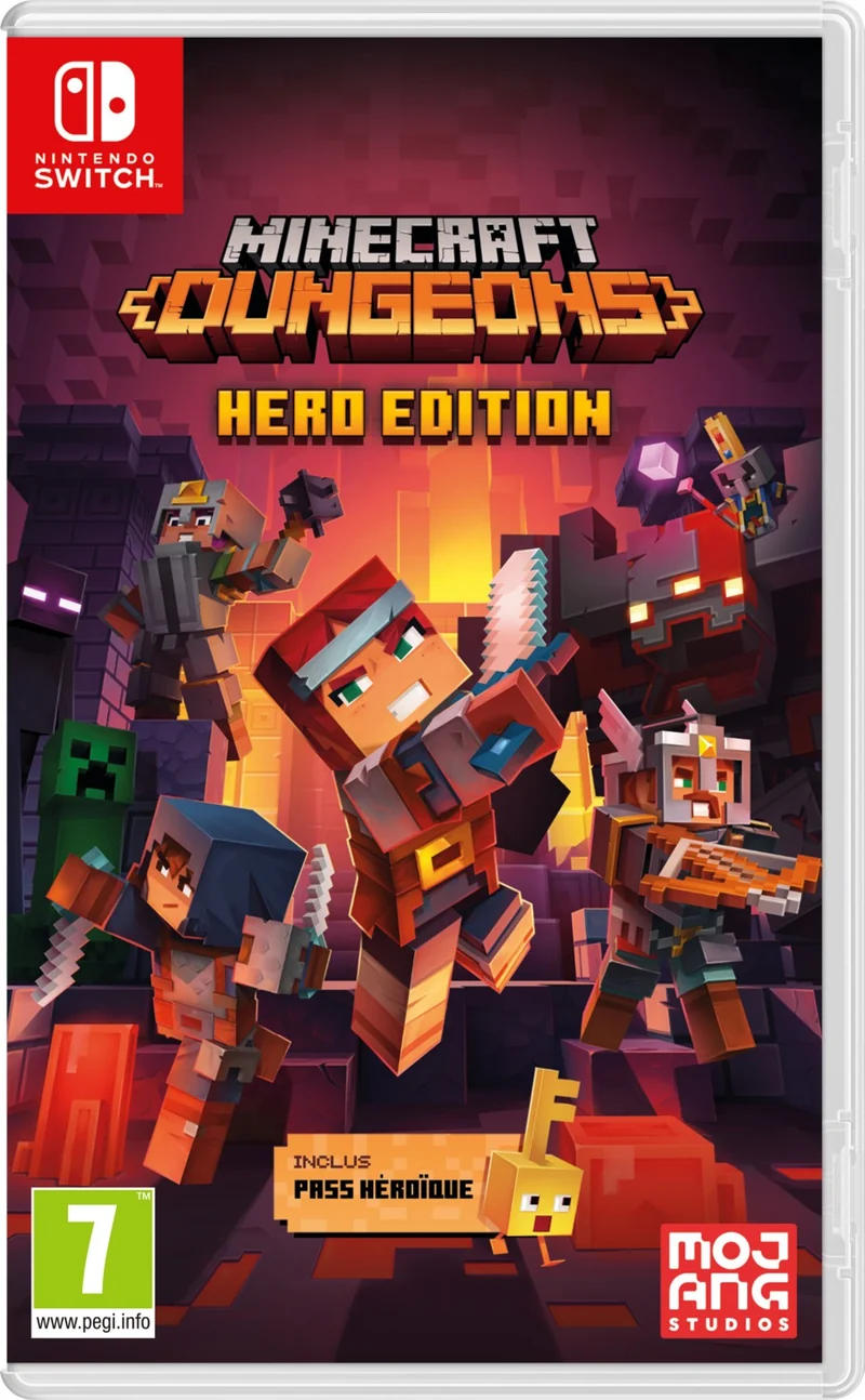 Jeu Switch NINTENDO Minecraft Dungeons - Hero Edition
