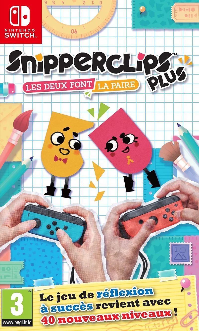 Jeu Switch NINTENDO Snipperclips Plus Les Deux Font La Paire