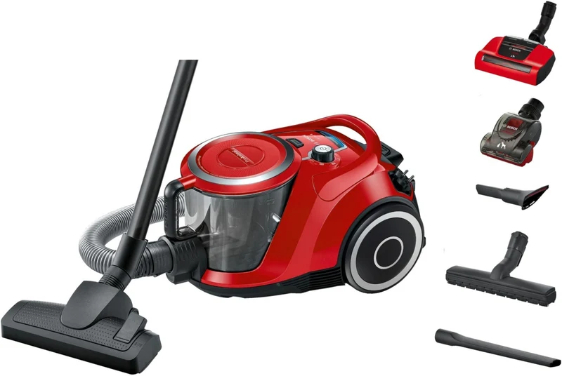 Aspirateur sans sac BOSCH Pro animal rouge BGS41PET1