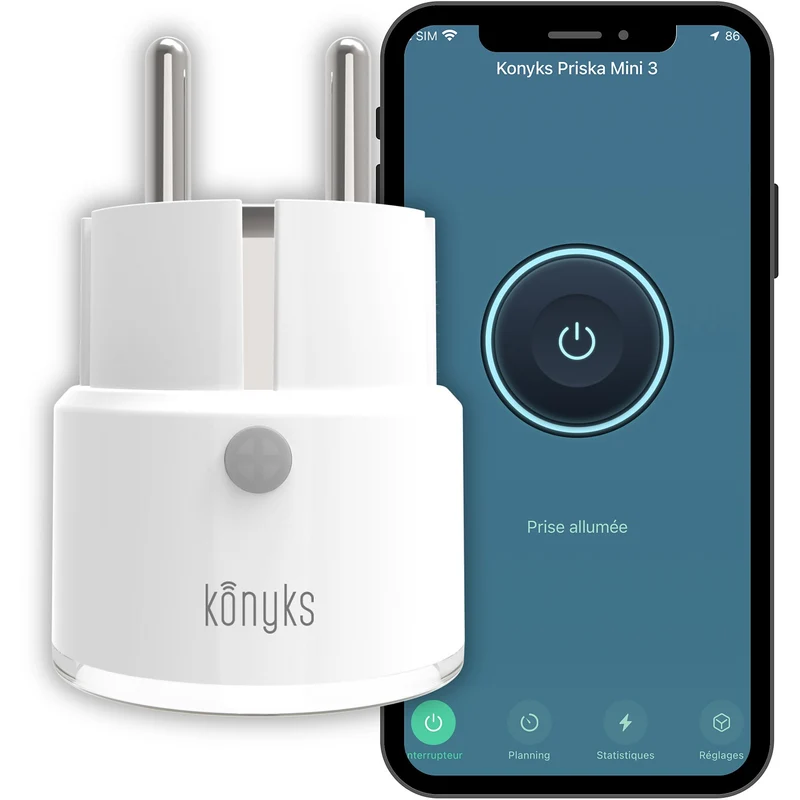 Prise connectée KONYKS Priska Mini 3 Wi-Fi + BT 10A