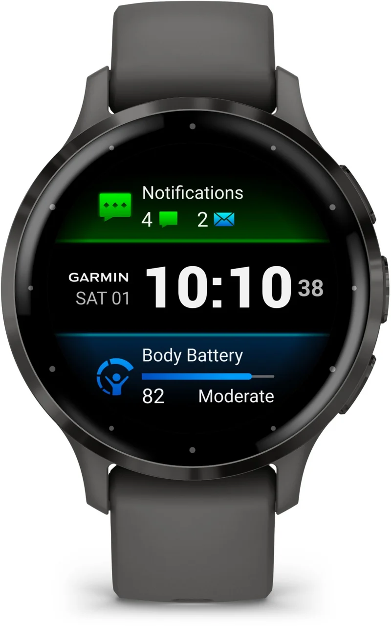 Montre sport GARMIN Venu 3S Sport et santé GPS AMOLED BT 41 mm Black Sesame
