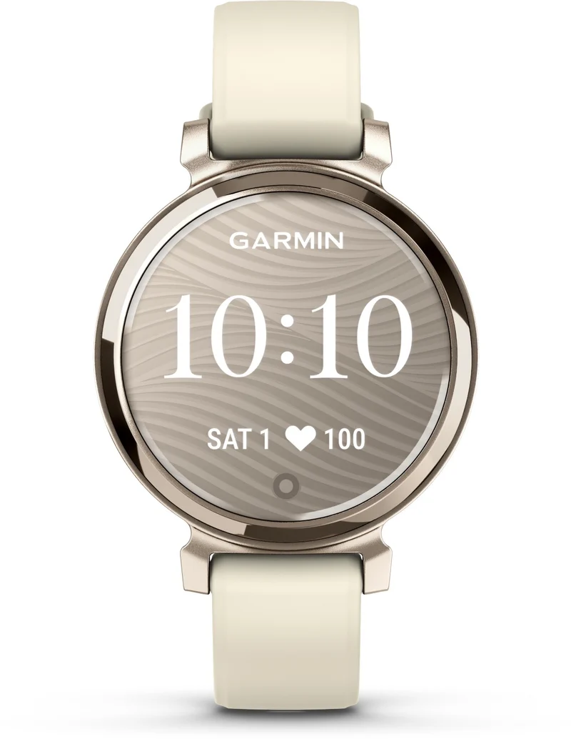 Montre connectée GARMIN Lily 2 Cream Gold bracelet blanc coco