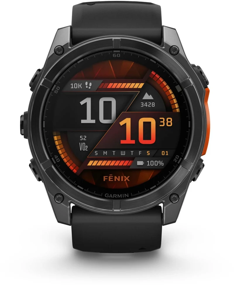 Montre sport GARMIN Fenix 8 Multisports GPS AMOLED IP6X BT Wi-Fi 51 mm Noir / Noir