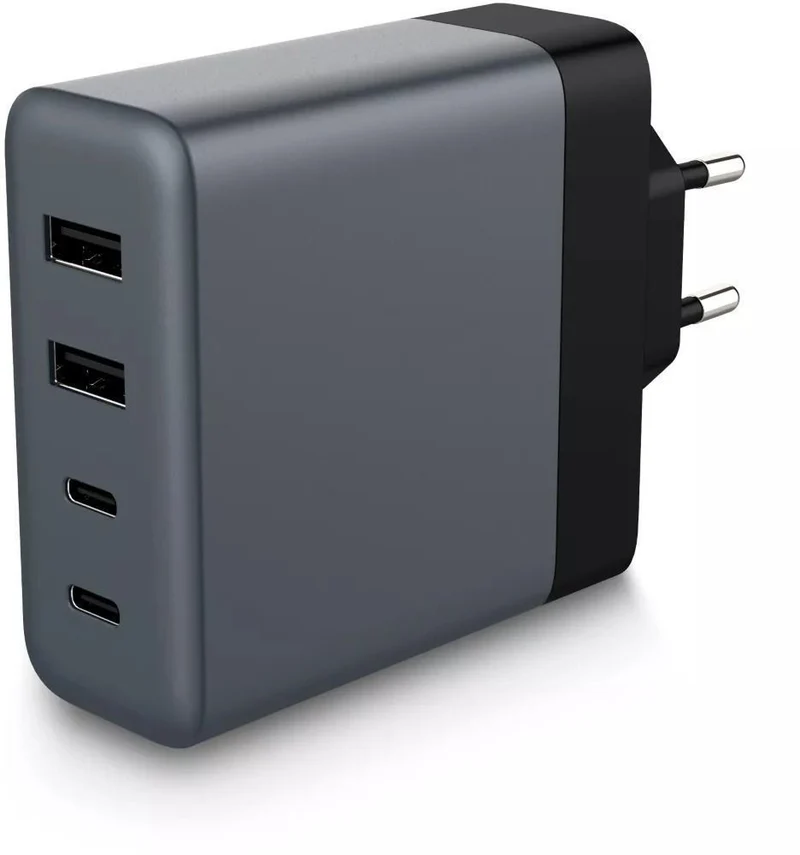 Chargeur secteur ADEQWAT 100W GaN 2 USB-A + 2 USB-C