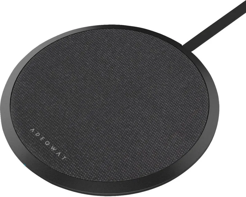 Chargeur induction ADEQWAT sans fil ultra-plat 15W Noir