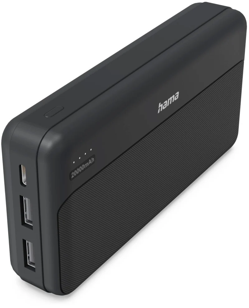 Batterie externe HAMA 20000mAh Pocket 2 USB-A anthracite