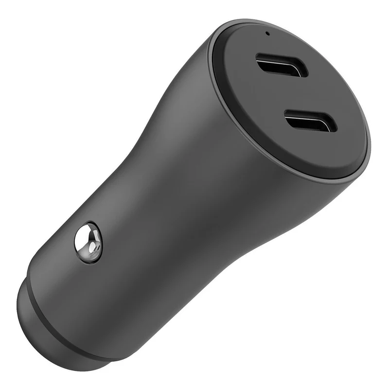 Chargeur allume cigare ADEQWAT 60W 2x USB-C noir