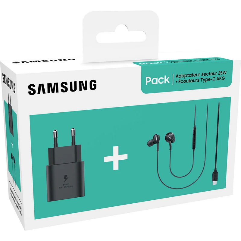 Chargeur secteur SAMSUNG chargeur secteur 25W + écouteurs USB-C