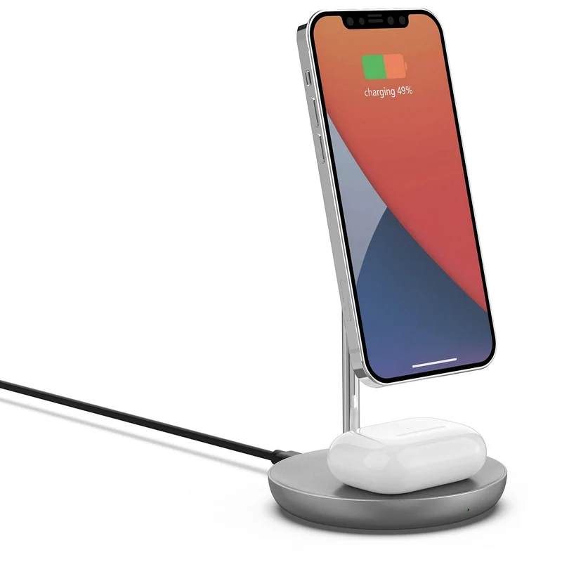 Chargeur induction ADEQWAT stand 15W compatible MagSafe 2 en 1