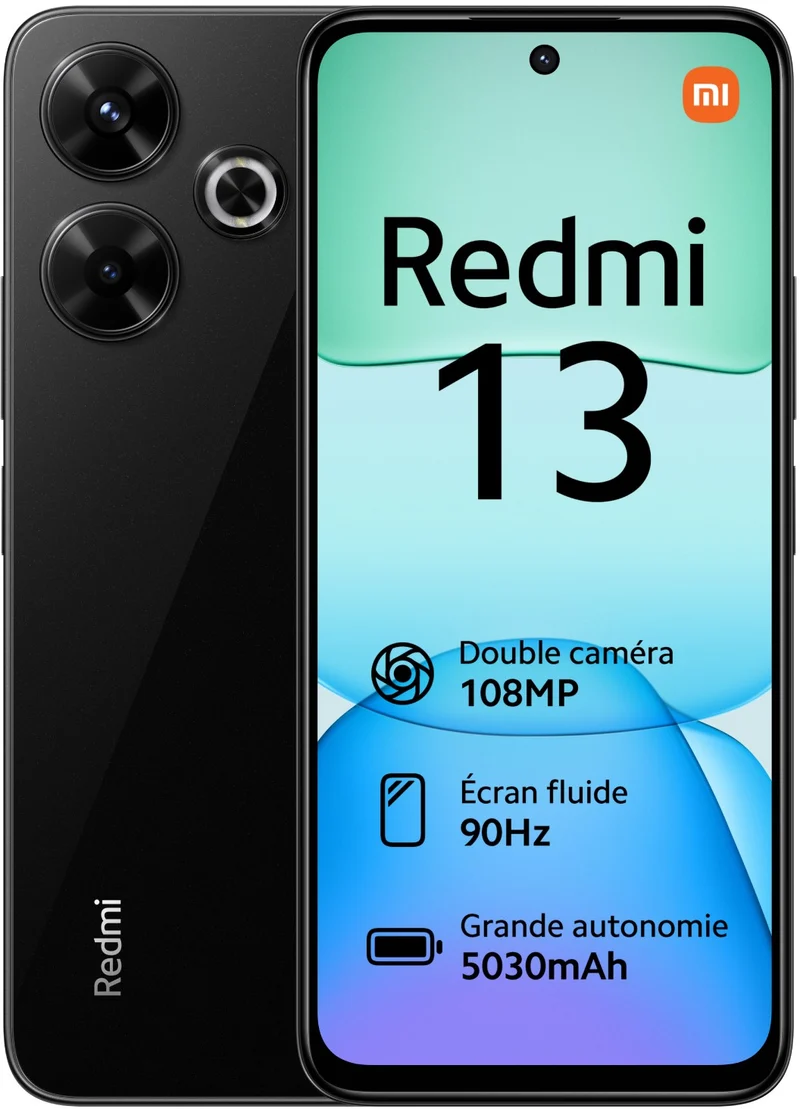 Smartphone XIAOMI Redmi 13 Noir 256Go 4G