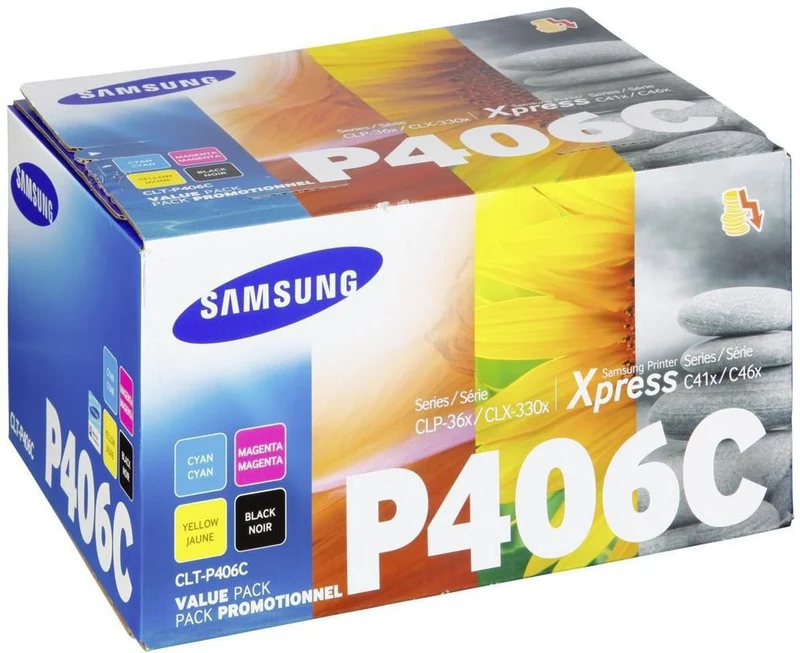 Cartouche d'encre SAMSUNG CLT406P N/C/M/J