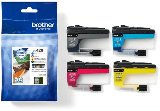 Cartouche d'encre BROTHER Pack Multipack 4 Originales LC426 (Noir + 3 Couleurs) - LC426VAL