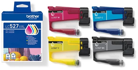 Cartouche d'encre BROTHER Pack Multipack 4 Originales LC527 (Noir + 3 Couleurs) - LC527VAL