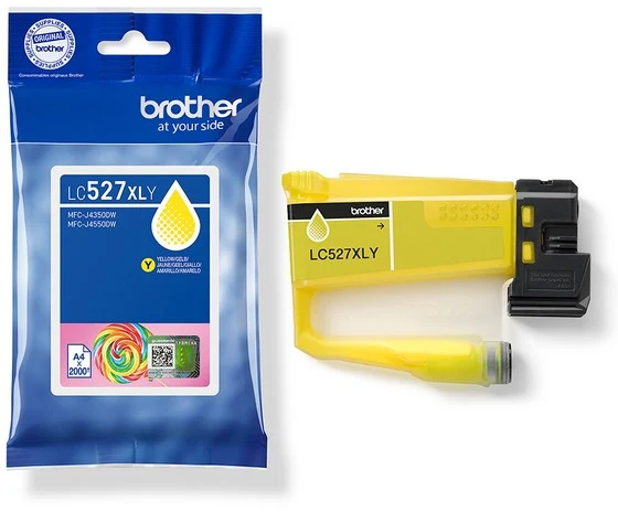 Cartouche d'encre BROTHER Originale LC527 XL Jaune (Yellow) Haute Capacité - LC527XLY
