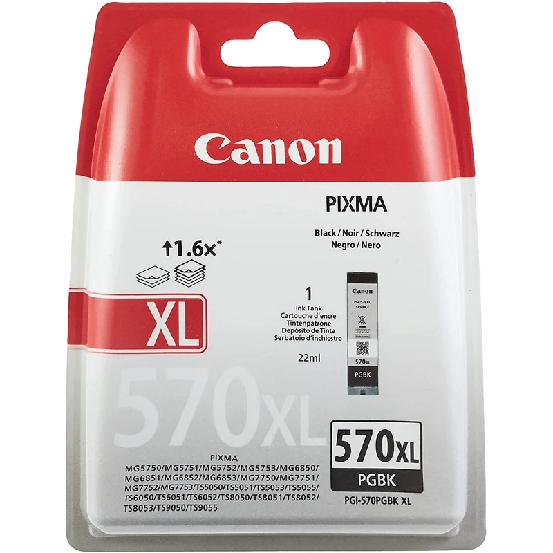 Cartouche d'encre CANON Originale PGI-570 XL Haute Capacité Noire Pigmentée - 0372C001