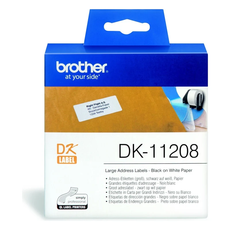 Etiquette BROTHER DK11208 Grandes étiquettes d'adressage
