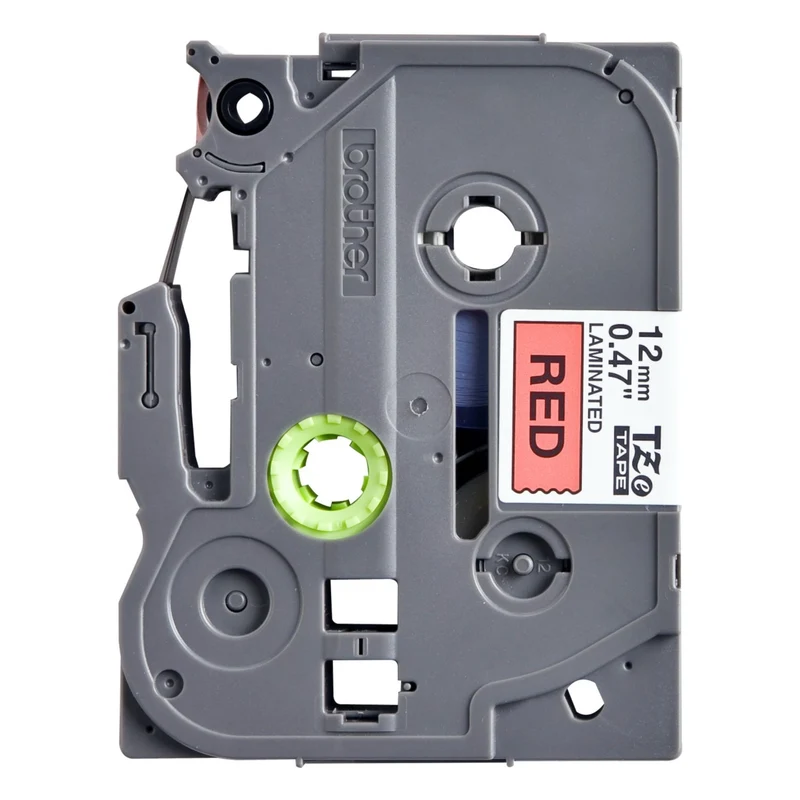 Etiquette BROTHER TZe431 12mm Noir et Rouge