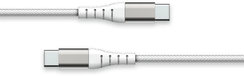 Câble USB FORCE POWER vers USB-C Renforcé 1.2m Recyclé Blanc