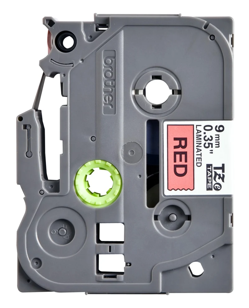 Etiquette BROTHER TZe421 9mm Noir et Rouge