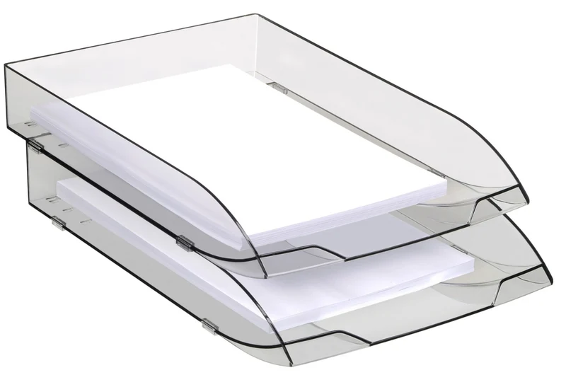 Bannette bureau CEP OFFICE SOLUTIONS Corbeille a courrier Ice Black noir
