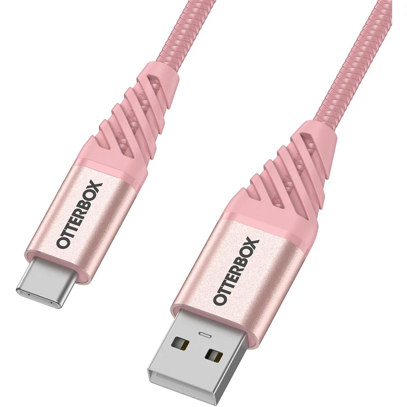 Câble USB C OTTERBOX vers USB rose 1m Renforcé