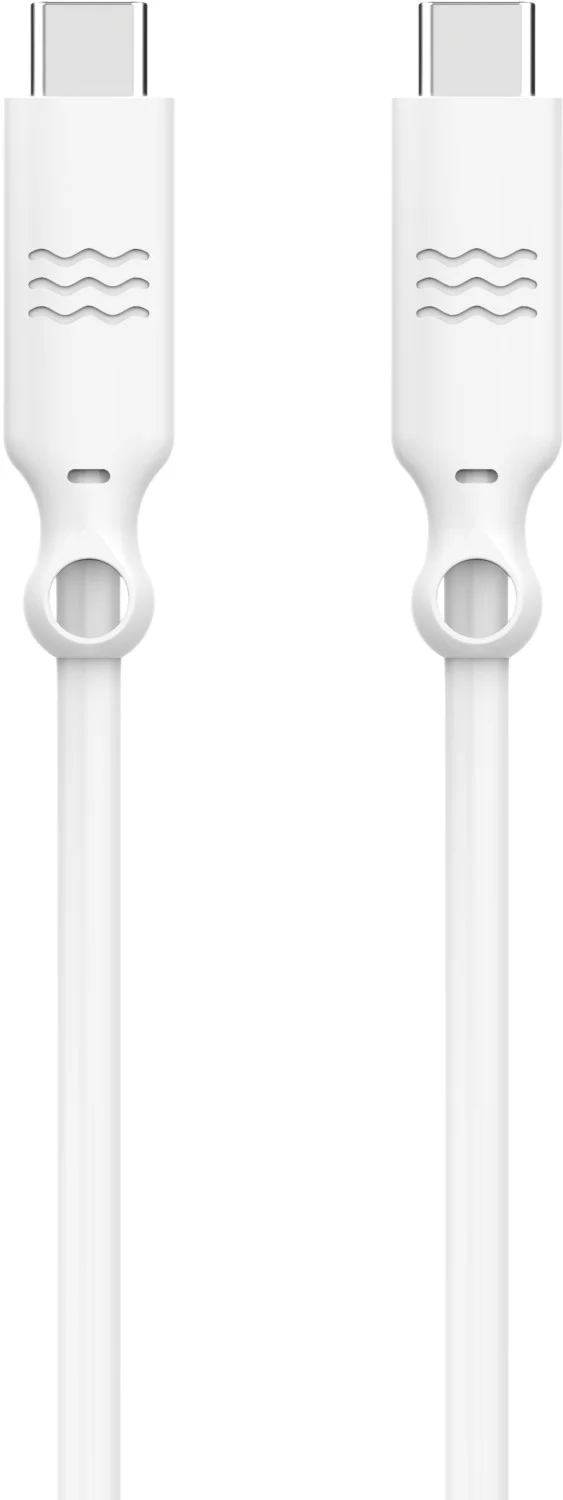 Câble USB C JUST GREEN USB-C/USB-C 1M20 Blanc