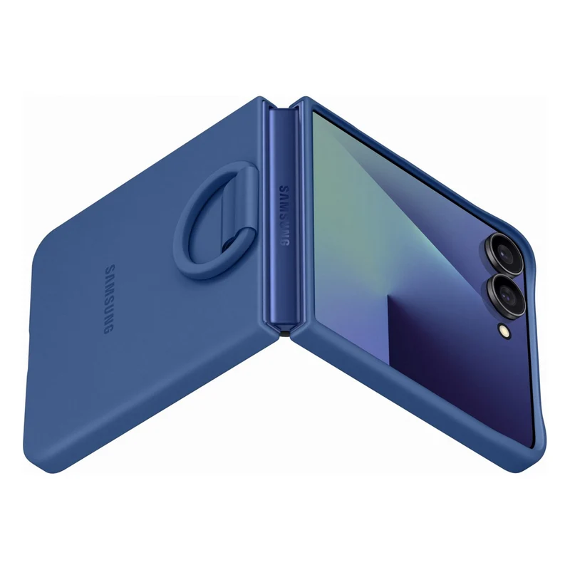 Coque SAMSUNG Galaxy Z Flip 7 anneau Bleu Nuit