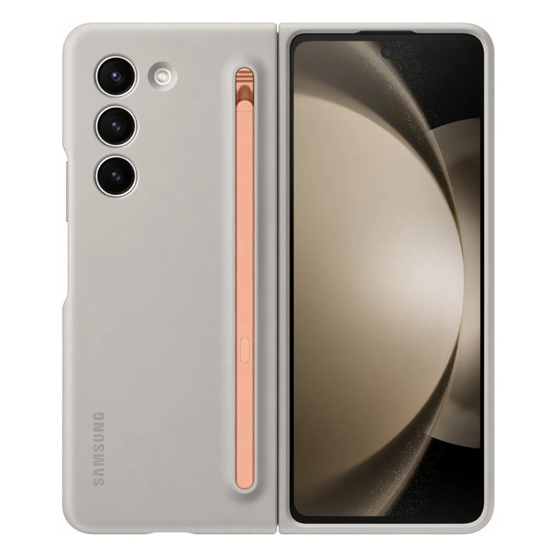 Coque SAMSUNG Z Fold 5 S pen intégré Crème