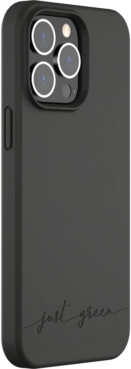 Coque JUST GREEN iPhone 14 Pro Max Bio noir
