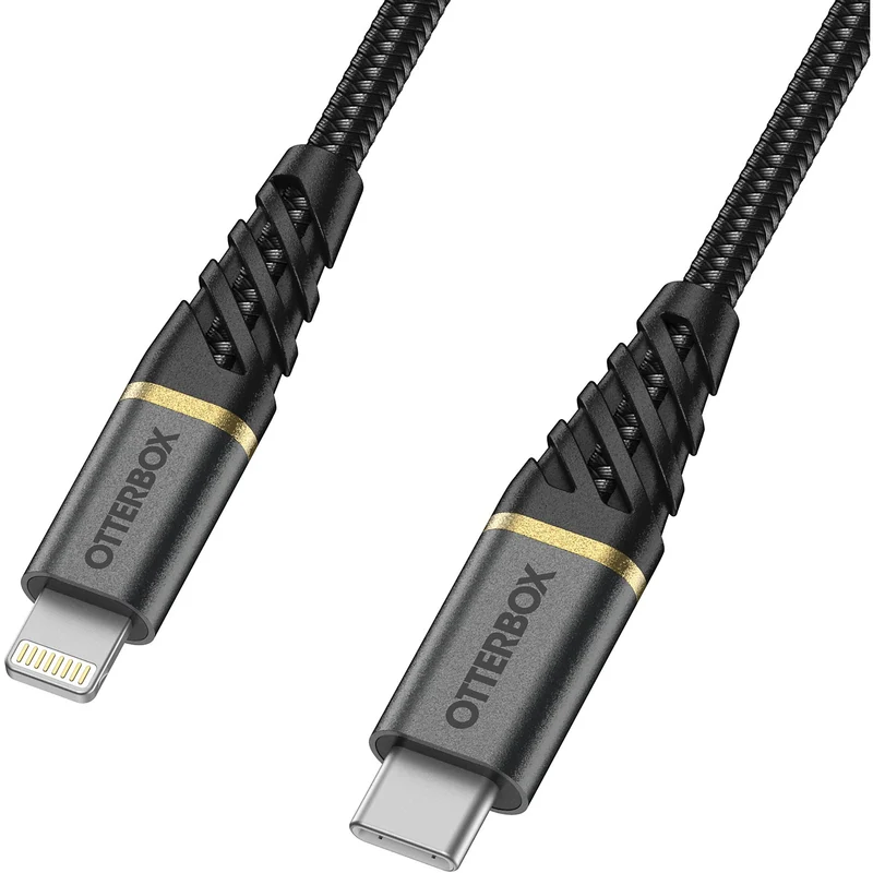 Câble Lightning OTTERBOX vers USB-C 1m noir Premium