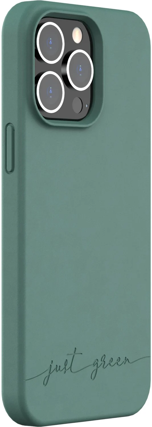 Coque JUST GREEN iPhone 14 Pro Max BIO vert nuit