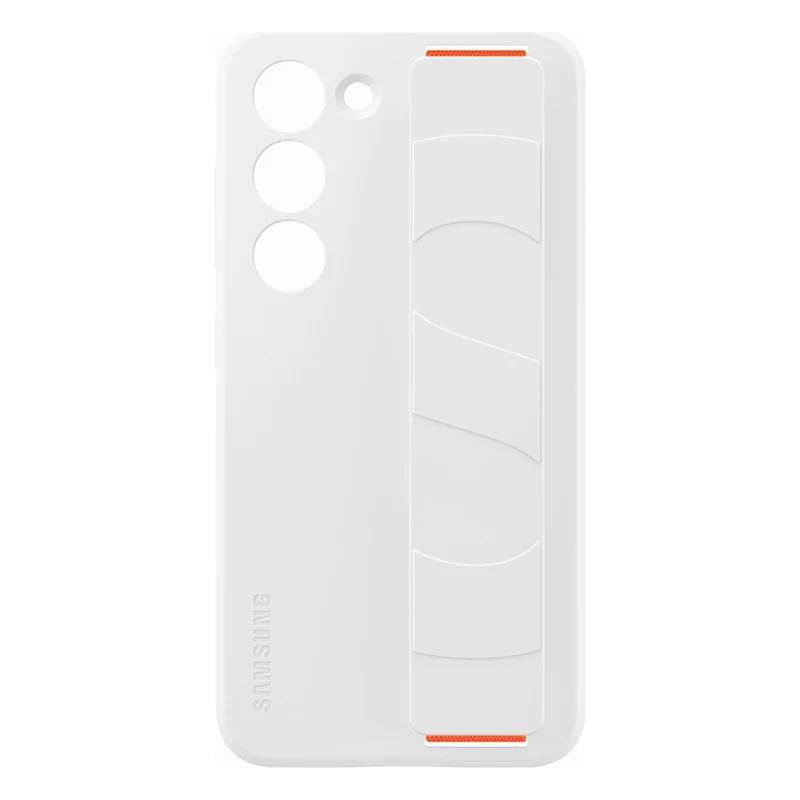 Coque SAMSUNG S23 Silicone avec laniere Blanc