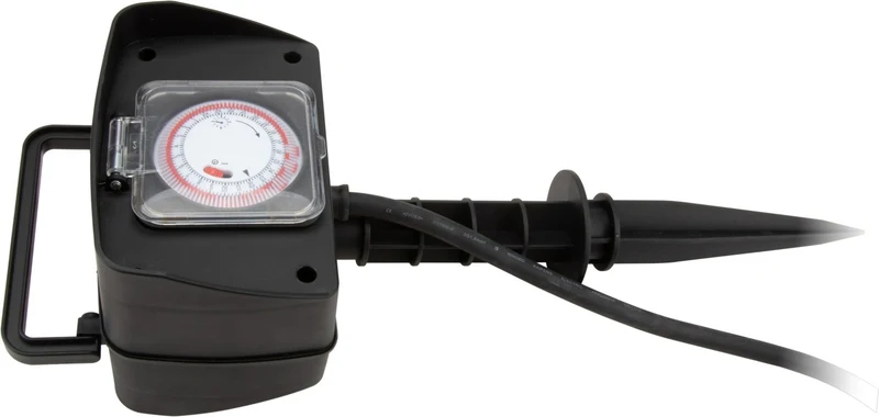 Multiprise ZENITECH 1.5m piquet 2 prises 16A + programmateur
