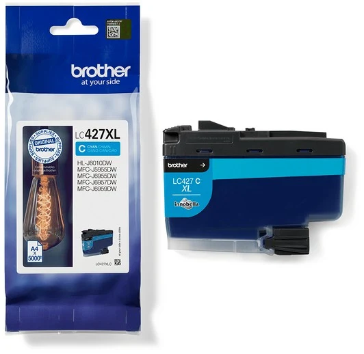Cartouche d'encre BROTHER Originale LC427 XL Cyan Haute Capacité - LC427XLC