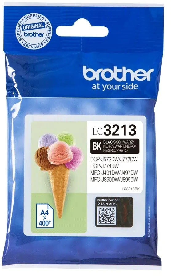 Cartouche d'encre BROTHER Originale LC3213 Noire Standard - LC3213BK