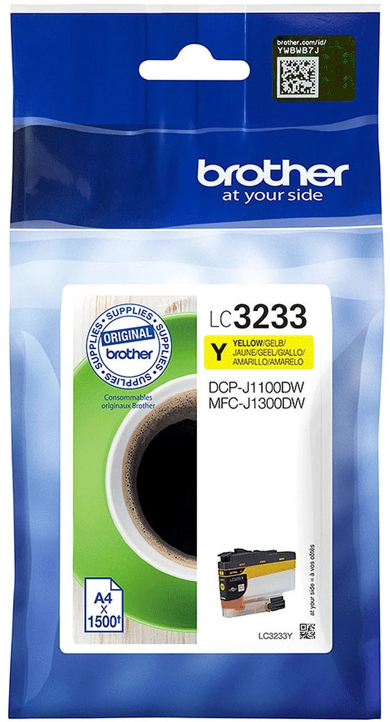 Cartouche d'encre BROTHER LC3233 Jaune