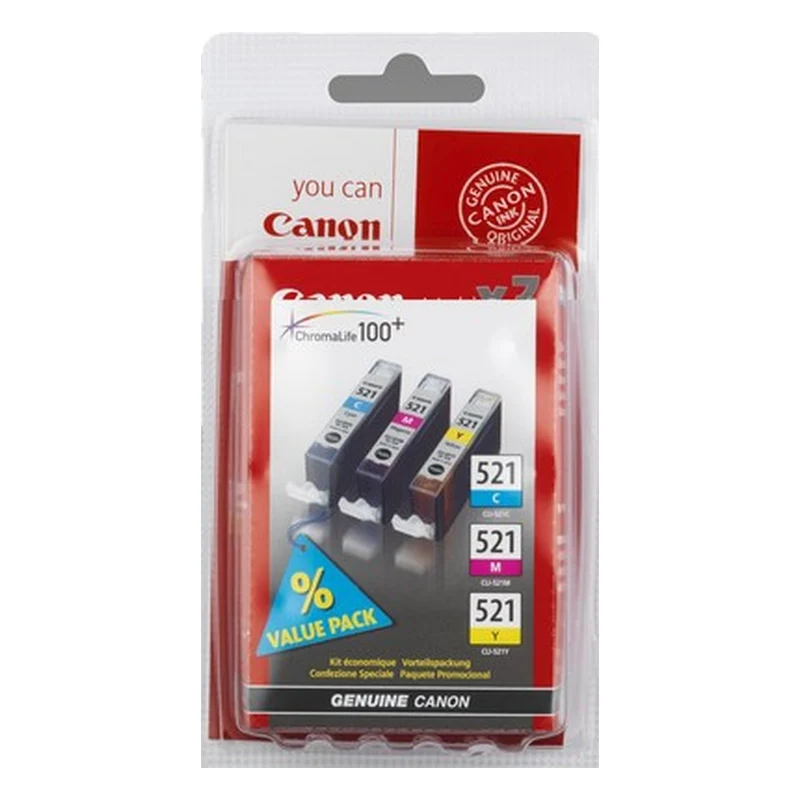 Cartouche d'encre CANON CLI-521 3 couleurs CMJ