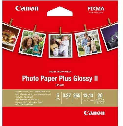Papier photo instantané CANON Glace Extra 13x13 20f PP201