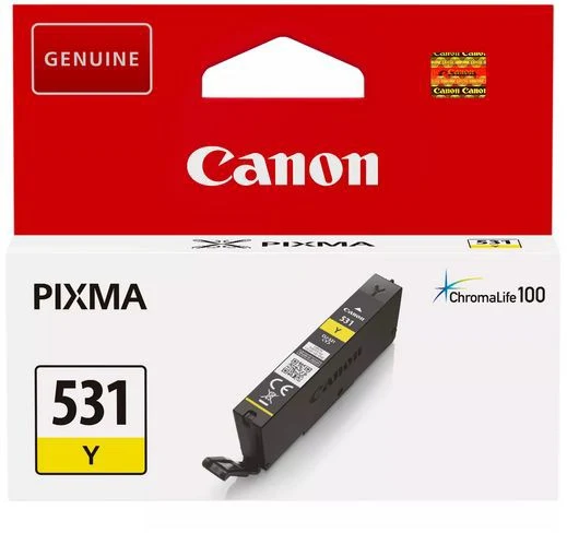 Cartouche d'encre CANON Originale CLI-531 Jaune (Yellow) Standard - 5970C003