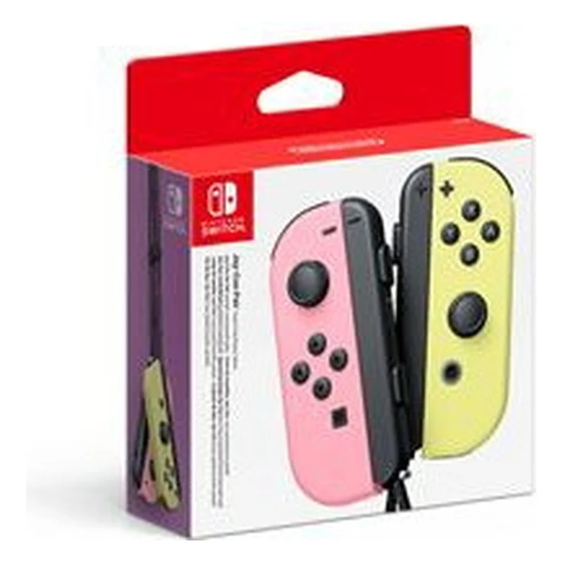 Manette NINTENDO Joy-Con gauche rose pastel-droite jaune