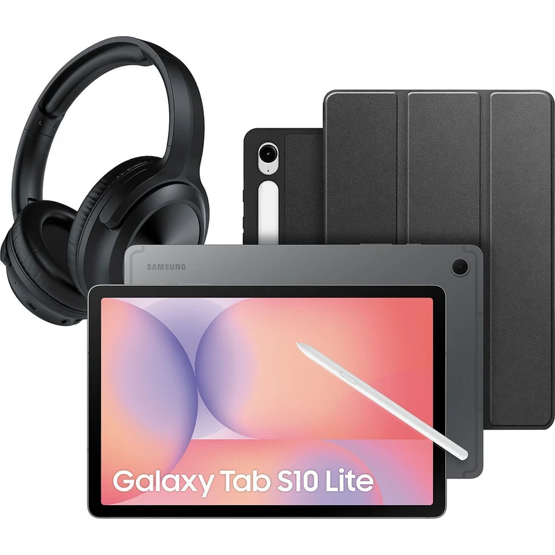 Tablette Android SAMSUNG Pack Galaxy Tab S10 Lite + Bookcover + Casque