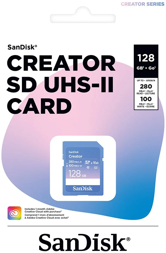 Carte SD SANDISK 128Go UHS-II Creator