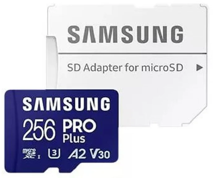 Carte Micro SD SAMSUNG 256 Go Pro Plus avec adaptateur