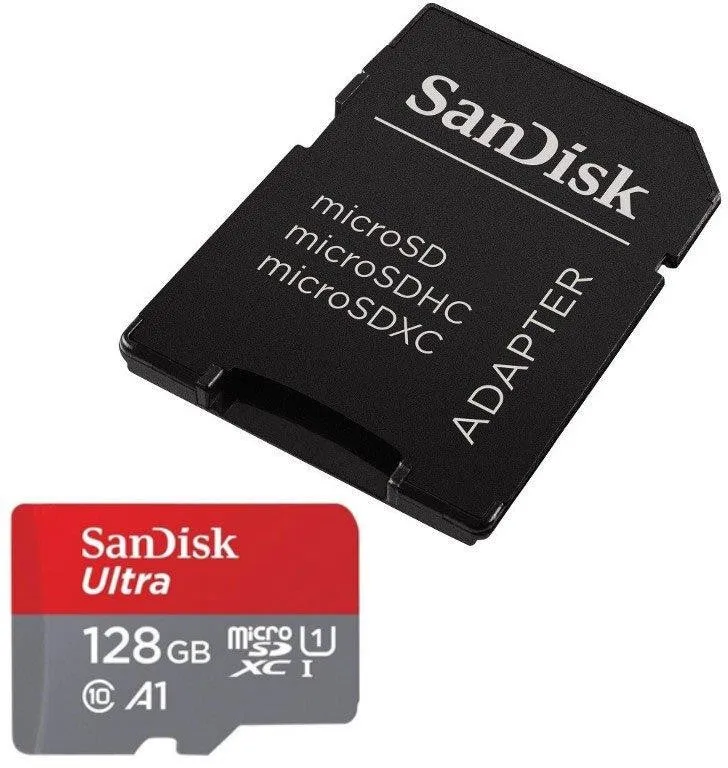 Carte Micro SD SANDISK 128go ULTRA microSDXC + SD adapteur