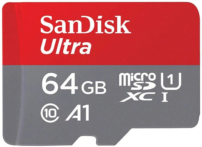 Carte Micro SD SANDISK Ultra microSDXC 64Go + SD adapteur