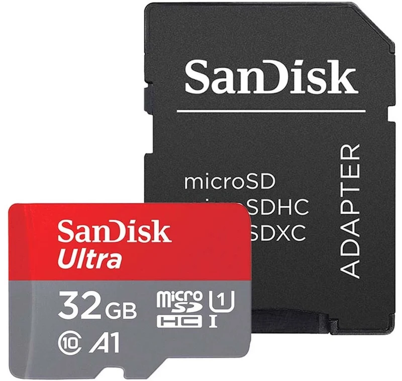 Carte Micro SD SANDISK Ultra microSDHC 32Go + SD adapteur